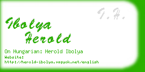 ibolya herold business card